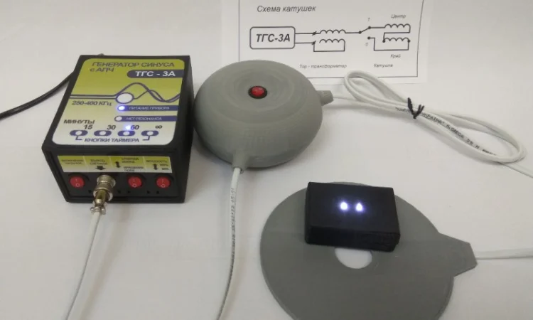 Катушка Мишина с трансформатором для генератора синуса - фото № 2