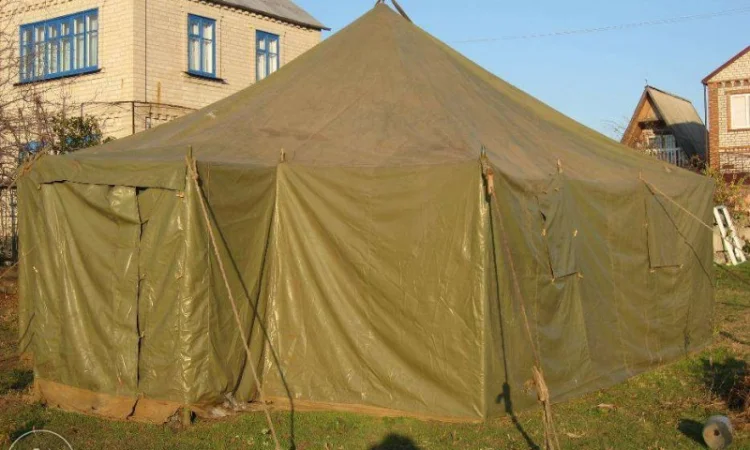 Палатки лагерные армейские, навесы, тенты брезентовые - фото № 15