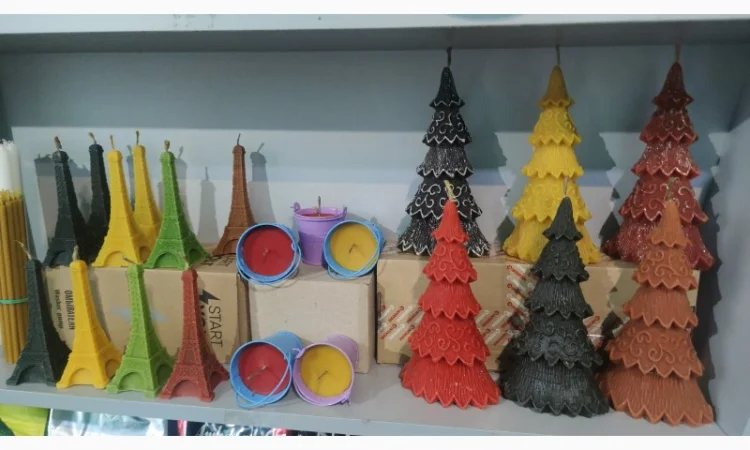 Восковая свеча, воскові свічки, декоративні свічки, декоративные свечи - фото № 7