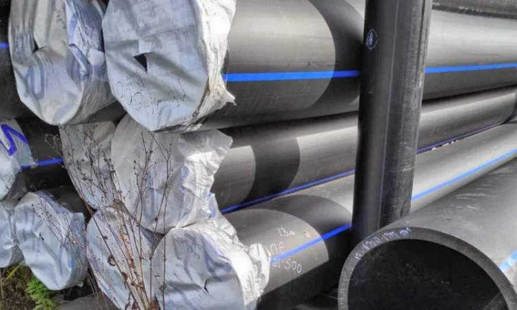 Труба поліетиленова ПЭ SDR21 діаметр 500 мм (8 атм) довжина 13 м - фото № 1