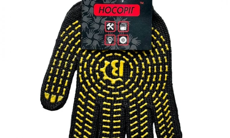 Перчатки рабочие Носоріг трикотажные с ПВХ покрытием - фото № 4