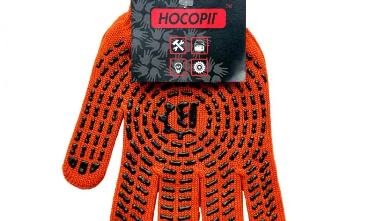 Перчатки рабочие Носоріг трикотажные с ПВХ покрытием - фото № 6