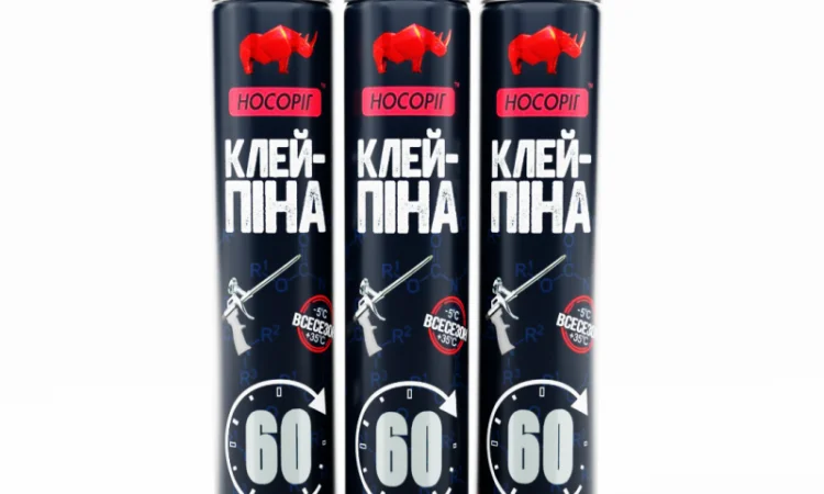 Клей-пена 60 секунд Носоріг 850 г - фото № 3