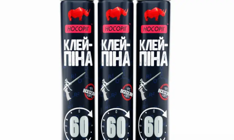 Клей-пена 60 секунд Носорог 850 г - фото № 3