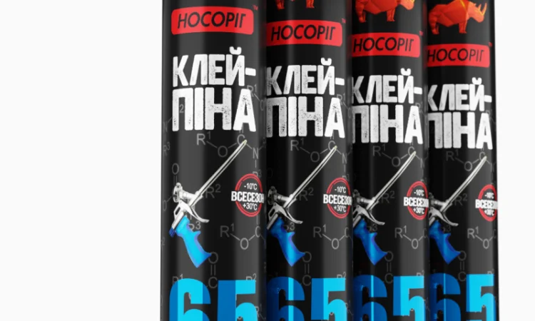 Профессиональный монтажный клей-пена Носоріг 850 г - фото № 2