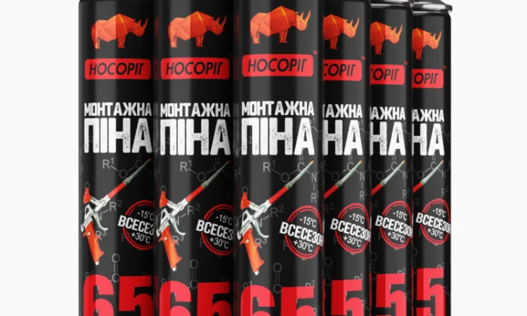 Профессиональная монтажная пена Носоріг 850 г - фото № 2