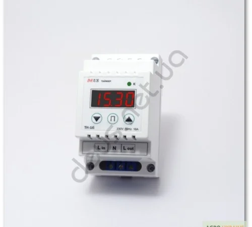 Таймер недельный (реле времени) на DIN-рейку 16А(2.8кВт) - фото № 1
