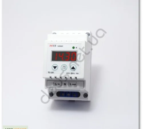 Таймер суточный (реле времени) на DIN-рейку 16А(2.8кВт) - фото № 1