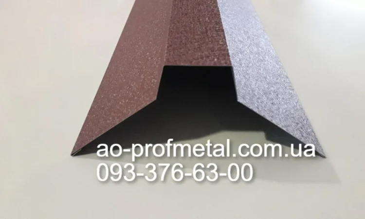 Планка конька кровельного, Конек кровельный оцинкованный - фото № 1