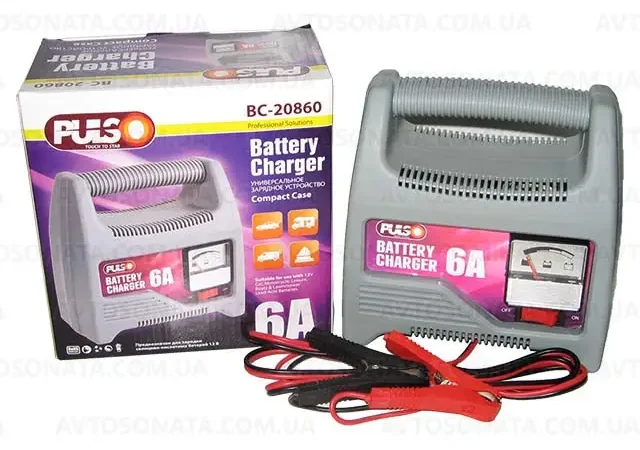 Зарядное устройство PULSO BC-20860 12V/6A для аккумуляторов - фото № 1