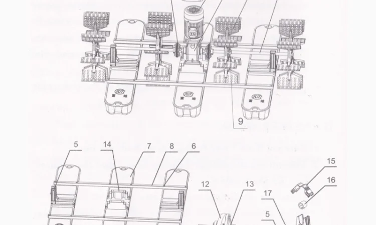 4-х Лопастной аэратор 1, 5 кВт - фото № 2