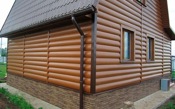 Металлический сайдинг «Блок-Хаус» для фасадов - фото № 3