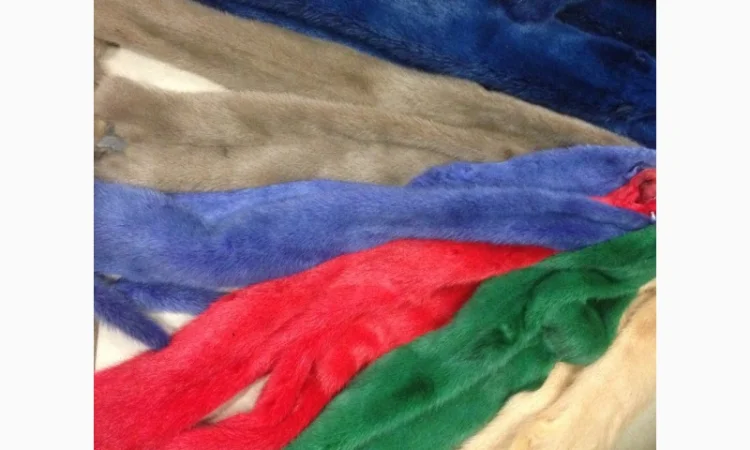 Норка.Шкуры норки крашенные - фото № 2