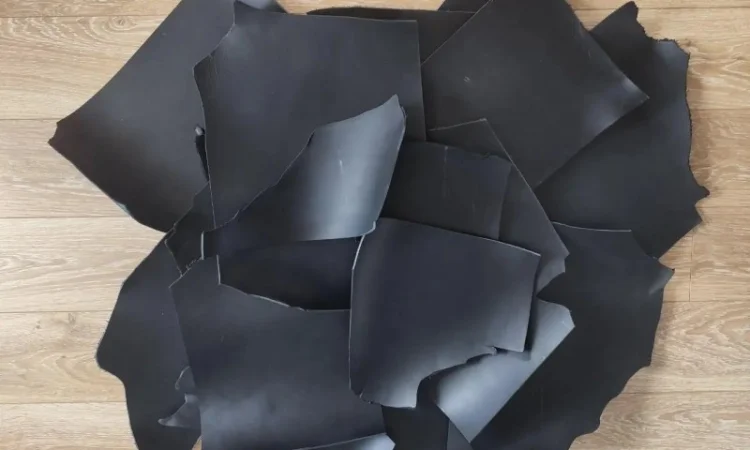 Обрезки натуральной ременной кожи для производства - фото № 1