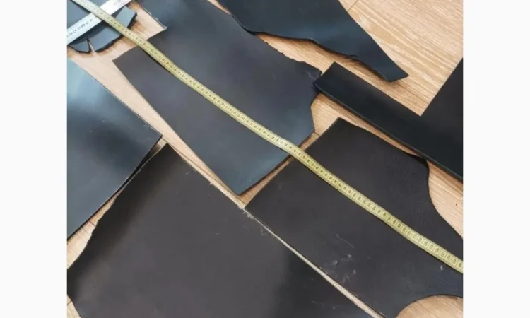 Обрезки натуральной ременной кожи для производства - фото № 7