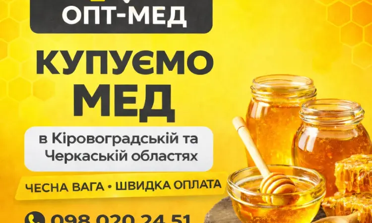 Купуємо мед від 300 кг. ОПТ-МЕД - фото № 1