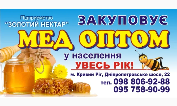 Закупаем мед оптом без антибиотиков - фото № 1