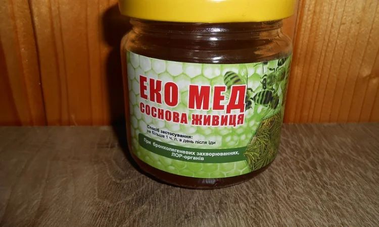 Мед з сосновою живицею - фото № 1