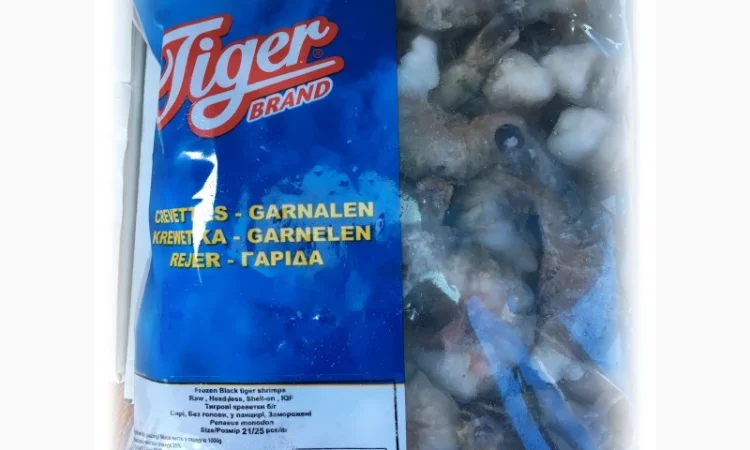 Креветка тигровая сырая без головы - фото № 2