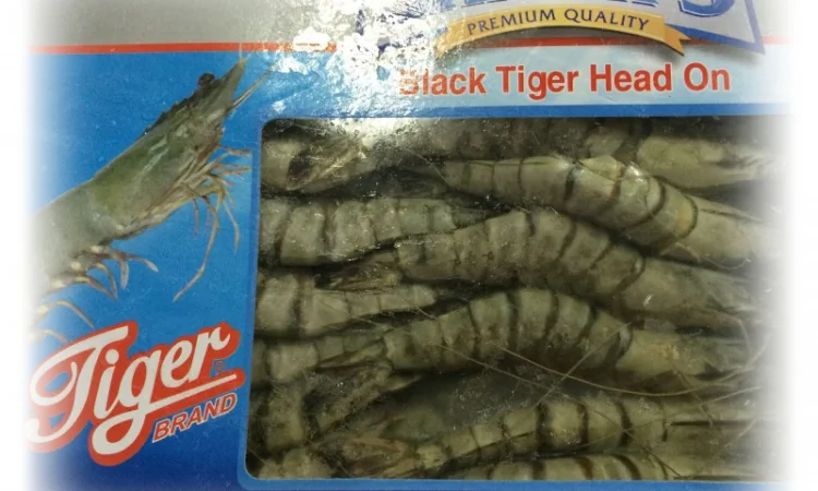 Креветка тигровая сырая с головой - фото № 1