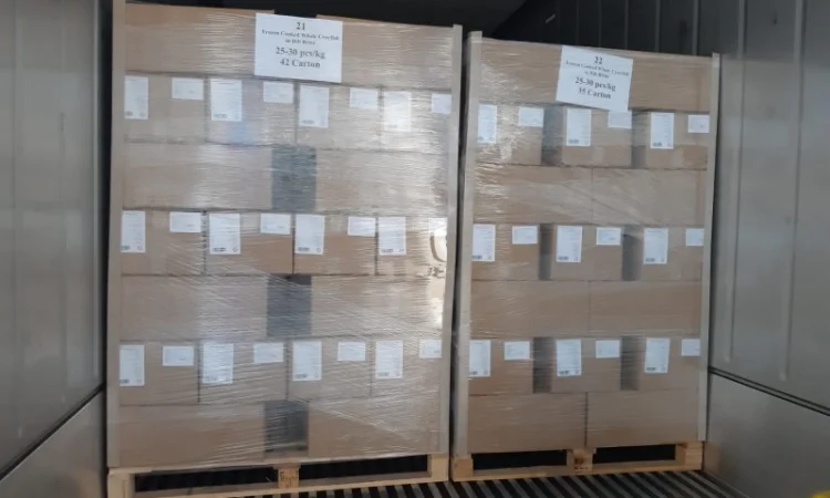 Замороженные вареные целые раки в рассоле с укропом - фото № 3