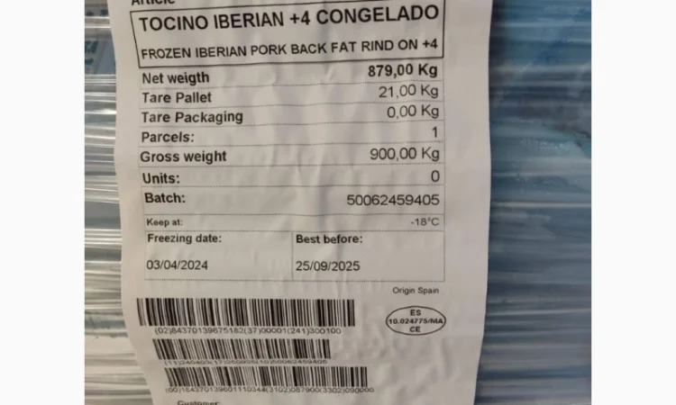 Продается свиное сало Иберика из Испании от поставщика 20 тонн - фото № 13