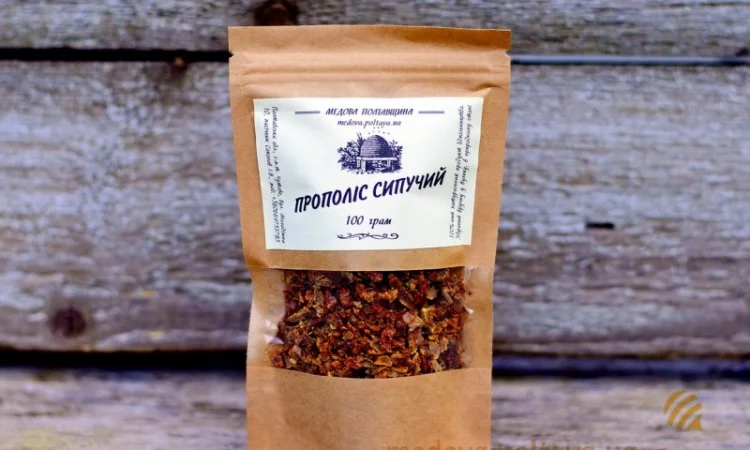 Прополис сыпучий фасованный, 100 г — от пчеловода - фото № 1