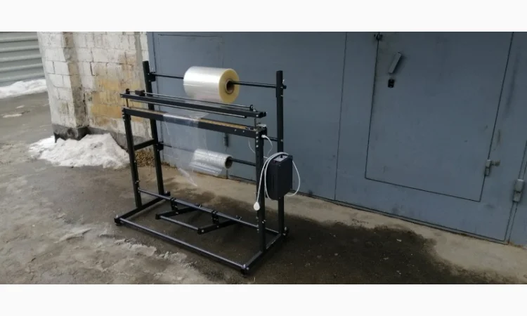 Пакетоделатель с рулонодержателем и ножом 900мм. Запайщик пакетов 900мм - фото № 1