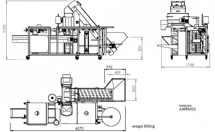 Ваговий дозатор, пакування картоплі овочів в мішок AWRM02 Sorpac - фото № 4