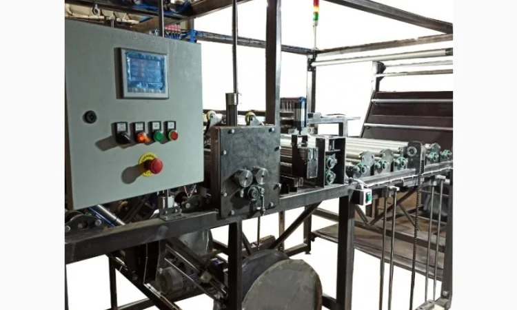 Линия для перемотки, порезки и упаковки рулонных материалов: картон, тканый п/п и других - фото № 4