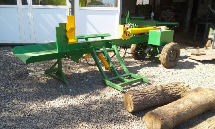 Дровокол гидравлический ГК-1000 с гидроподъемом бревен - фото № 1