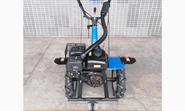 Мотоблок ДТЗ 570БН бензин, 7 л.с., передачи 3/1, колеса 4, 00-10. Разблокираторы колес - фото № 5