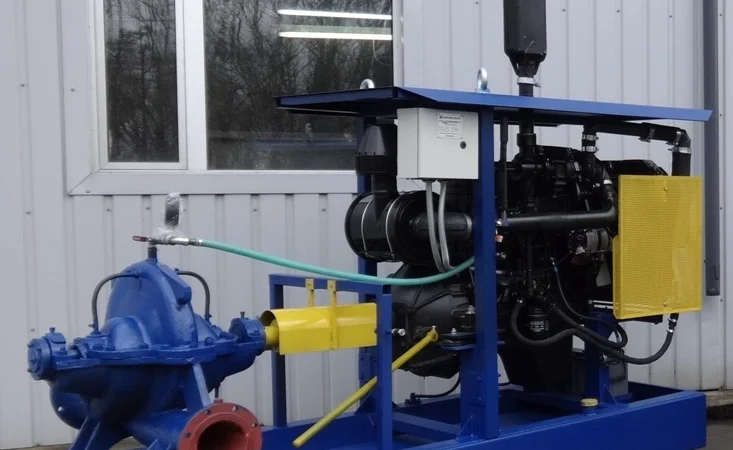 Дизельна насосна станція (мотопомпа) СНВ(д) 118 кВт до 450 м3/год - фото № 1