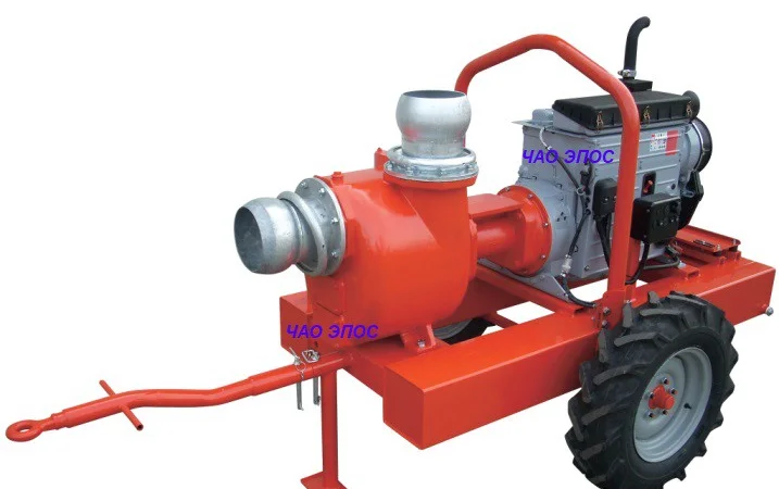 Дизельная насосная станция Victor Pumps S 200 для откачки загрязнений - фото № 1