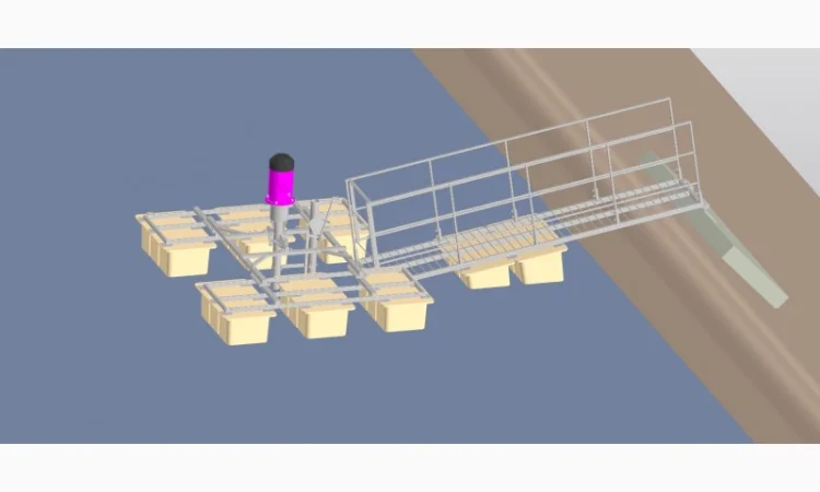 Насосна станція для навозних лагун, насос плаває, перемішує стоки, завантажує бочки МЖТ - фото № 1