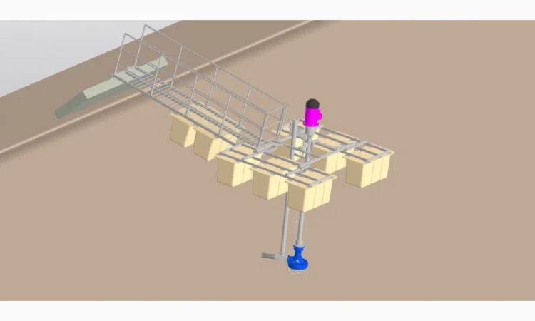 Насосна станція для навозних лагун, насос плаває, перемішує стоки, завантажує бочки МЖТ - фото № 5