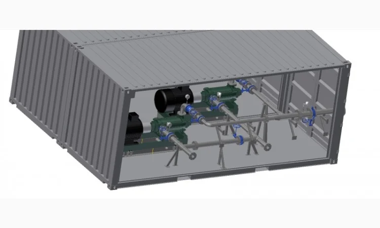 Насосная станция Caprari в контейнере для орошения полей - фото № 2