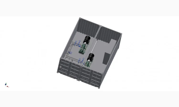 Насосная станция Caprari в контейнере для орошения полей - фото № 3