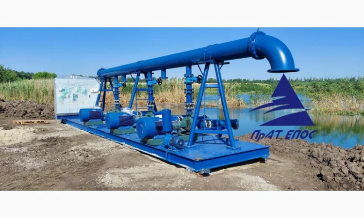 Насосная станция для полива полей (орошение больших площадей) - фото № 1