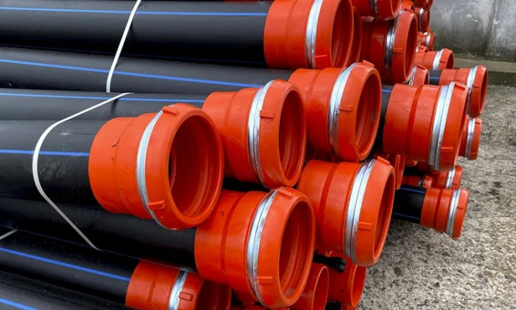 Труби ПЕ для поливу 75, 110, 160мм (6, 8, 10 атм), 6 м, швидкозбірні - фото № 2