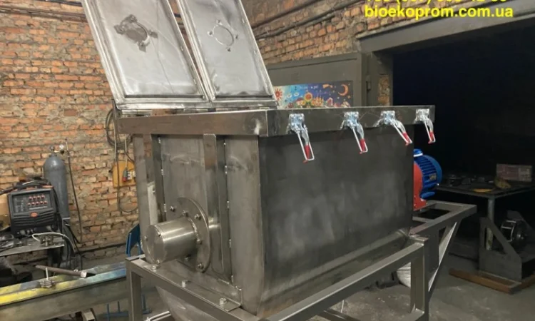 Змішувач стрічковий горизонтальний промисловий харчовий 300 літрів - фото № 2