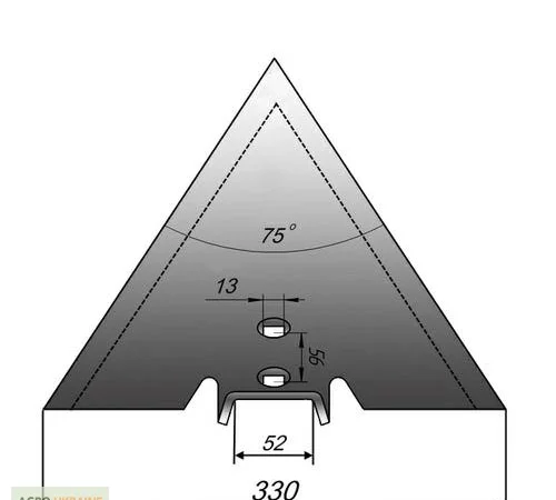 Лапа сеялки Flexi Koil стрельчатая, ширина 330мм. купити лапу до культиватора - фото № 1