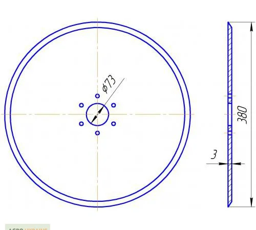 Диск сеялки Kinza, купить диск сеялки у производителя в Украине, диск сеялки кинза - фото № 1