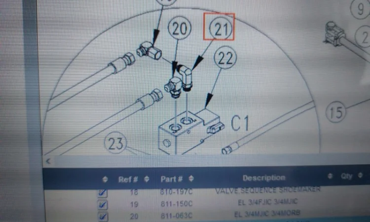 851-856c EL 3/4MORB 3/4MJIC LONG штуцер PL 5500 - фото № 1