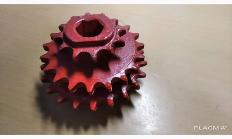 Блок звездочек СУПА 00.1240 звездочек (3 звез., t=15, 875) механизма передач СЗ, СУПН, УПС - фото № 1