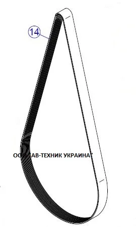 51550001 Ремень привода турбины МатерМак - фото № 1