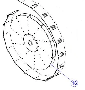 30206015 Крыльчатка турбины сеялки МатерМак - фото № 1