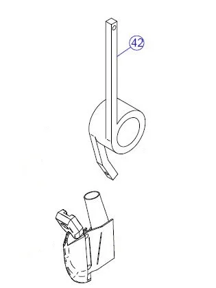 50302028 Стойка анкерного сошника правая сеялки МатерМак МС4100 - фото № 1