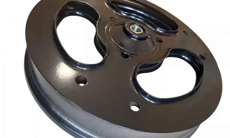 Комплект колеса 2, 5"x16" (65x400 мм) на метал. дисках з отворами - фото № 1