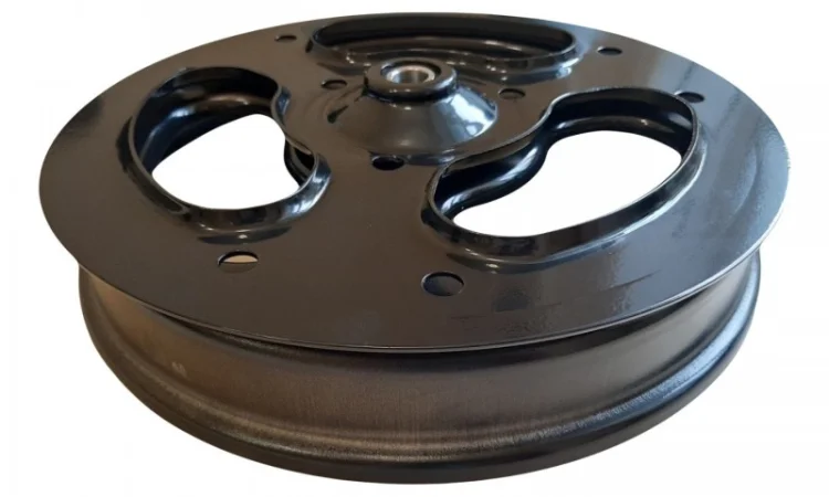 Комплект колеса 2, 5"x16" (65x400 мм) на метал. дисках з отворами - фото № 2